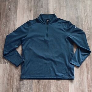 Oakley Navy 1/4 Zip Pullover Men's Medium 100% Polyester